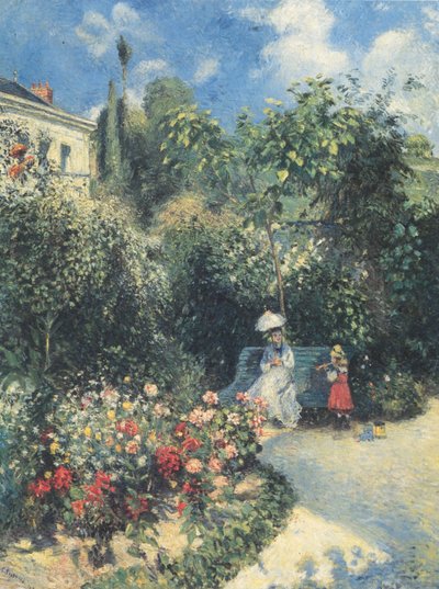 The Garden at Pontoise by Camille Jacob Pissarro